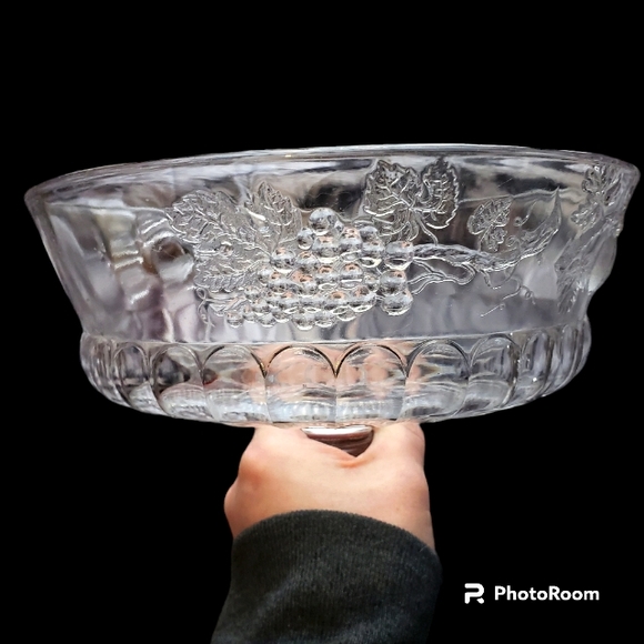 Vintage EAPG Dallzell, Gilmore & Leighton Glass 3D Fruit Cornucopia Compote - Picture 8 of 12